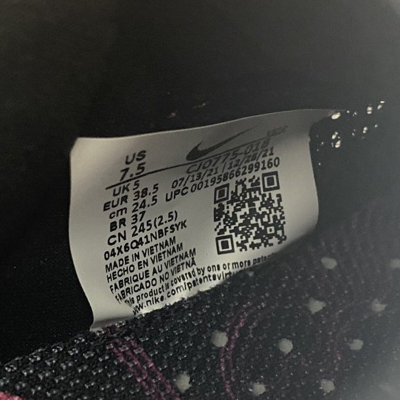 Nike Womens SuperRep Cycle Tiger Indoor Cycling Shoes Size 7.5 CJ0775-018 - Picture 7 of 9